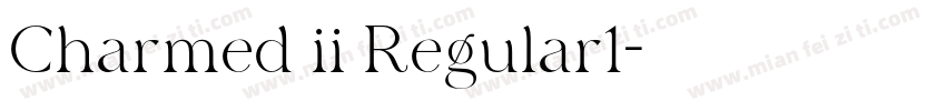 Charmed ii Regular1字体转换